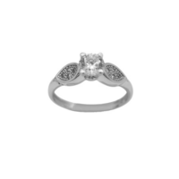 Λευκόχρυσο Δαχτυλίδι 14 Καράτια με Ζιρκόν - wgr41975_2