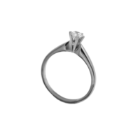 Μονόπετρο Δαχτυλίδι Λευκόχρυσο 9 Καράτια Ζιρκόν - wgr377