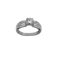 18 Καράτια Λευκόχρυσο Δαχτυλίδι Διαμάντια Μπριγιάν - wgr382