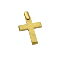 14Κ Χρυσός Ματ Ανδρικός Σταυρός - gs163445