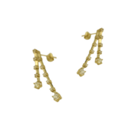 14Κ Χρυσά Σκουλαρίκια Ζιρκόν - ge263