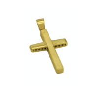 2 Όψεων Χρυσός Σταυρός 14Κ - gs157900