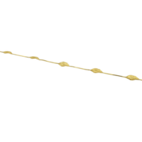 Επίχρυσο Βραχιόλι από Ασήμι 5 Φύλλα - sb2739