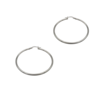 Λεπτοί Κλασσικοί Κρίκοι από Ασήμι - se379w