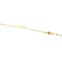 9Κ Χρυσό Βραχιόλι Κορώνα & Ματάκι - gb01629