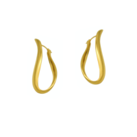 Επίχρυσα Μακριά Σκουλαρίκια από Ασήμι - se904