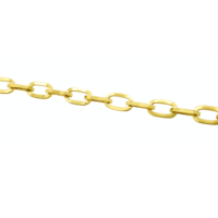 Επίχρυσο Βραχιόλι Αλυσίδα από Ασήμι - sb25213