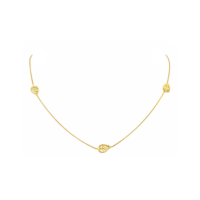 Επίχρυσο Κολιέ από Ασήμι Φύλλα - sn827