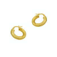 Στριφτά Μπουλ Κρικάκια από Ασήμι - se314s