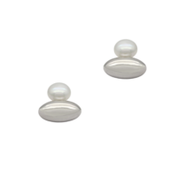 Ασημένια Σκουλαρίκια με Μαργαριτάρια - se3900