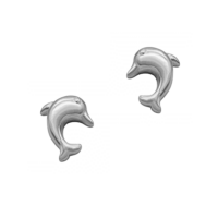 Ασημένια Σκουλαρίκια Δελφίνια - es3016w