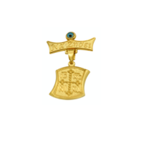 Επίχρυση Παραμάνα από Ασήμι Ιησούς Χριστός Νικά - sk051