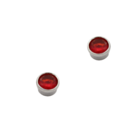 Κόκκινα Ζιρκόν Σκουλαρίκια από Ασήμι - z137r