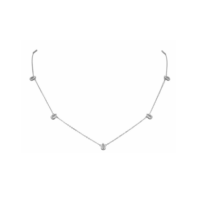 Κολιέ από Ασήμι Ζιρκόν Σταγόνες - zn2677