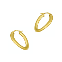 9Κ Χρυσοί Στριφτοί Κρίκοι - ge300