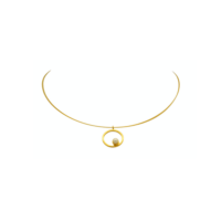 Επίχρυσο Κολιέ από Ασήμι & Μαργαριτάρι - sn2552