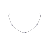 Ασημένιο Κολιέ 5 Φύλλα - sn00010