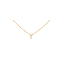 Μονόπετρο Ασημένιο Κολιέ με Ροζ Επιχρύσωση - sn092