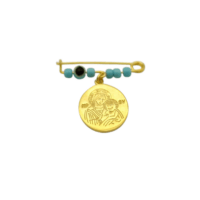 Δύο Όψεων Επίχρυση Παραμάνα από Ασήμι - sk066