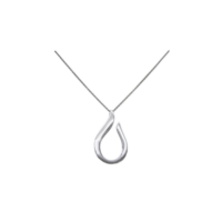 Κολιέ Φλόγα από Ασήμι - qp2811w