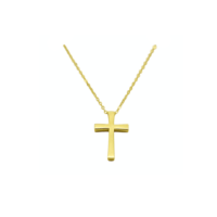 9Κ Χρυσό Ανδρικό Σταυρουδάκι με Αλυσίδα - gs634