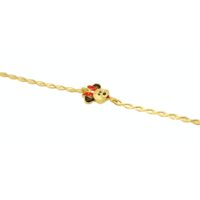 9Κ Χρυσό Βραχιόλι Minnie Mouse - gb103